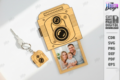 Retro Camera Photo Frame Laser Cut | Vintage Polaroid Style Product Image 1