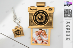 Retro Camera Photo Frame Laser Cut | Vintage Polaroid Style Product Image 1