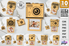 Camera Photo Frame Laser Cut Bundle | Vintage Polaroid Style Product Image 1