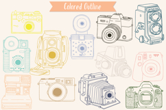 Vintage Cameras Color | Hand Drawn Polaroid Picture | Video Product Image 3