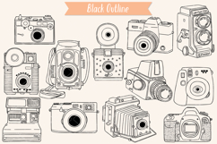Vintage Cameras | Hand Drawn Polaroid Picture | Retro Video Product Image 2