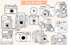 Vintage Cameras | Hand Drawn Polaroid Picture | Retro Video Product Image 3