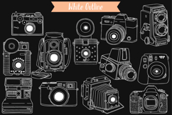 Vintage Cameras White | Hand Drawn Polaroid Picture | Video Product Image 2