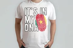 It's in my DNA Cameroon Flag Fingerprint PNG Sublimation Product Image 2