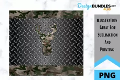 Sublimation - Tumbler - Mens Tumbler Wrap - Hunting - Camo Product Image 2