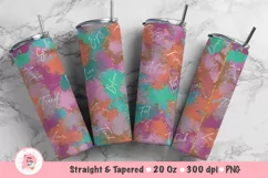 Teal 20 oz Skinny Tumbler Sublimation Design, Mimi Png, 20 oz tumbler wrap