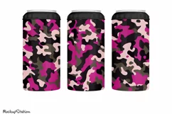 4 in 1 Can Cooler Camo Wrap PNG | Seamless Camouflage Design Product Image 2