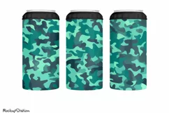 4 in 1 Can Cooler Camo Wrap PNG | Seamless Camouflage Design Product Image 4