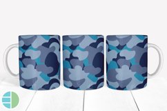 Blue Camo Mug Sublimation Bundle Mug Wrap Designs Bundle PNG Product Image 6