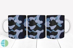 Blue Camo Mug Sublimation Bundle Mug Wrap Designs Bundle PNG Product Image 8