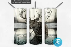 Deer Bow Hunting 20oz/30oz Skinny Tumbler Product Image 3