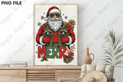 Camo Santa Merry Christmas PNG Product Image 3