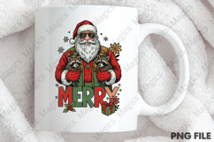 Camo Santa Merry Christmas PNG Product Image 4