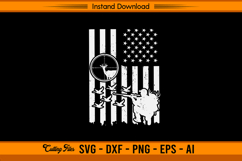 Patriotic Hunter Flag SVG for Duck and Deer Hunting Fans Product Image 1