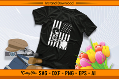 Patriotic Hunter Flag SVG for Duck and Deer Hunting Fans Product Image 2