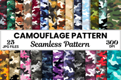 Camouflage Camo Seamless Pattern Digital Paper Product Image 1