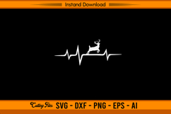 Deer Heartbeat SVG for Hunters and Outdoor Lovers Product Image 1