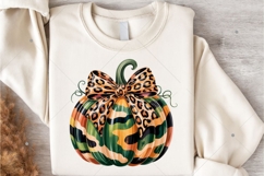 Camouflage Pumpkin PNG, Pumpkin Coquette Bow PNG, Pumpkin Product Image 5