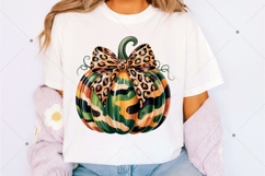 Camouflage Pumpkin PNG, Pumpkin Coquette Bow PNG, Pumpkin Product Image 2