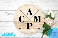 Camp Arrows Svg Camping Svg Camping Sign Svg Campsite Svg Product Image 1