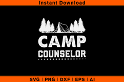 Camp Counselor SVG Camping Tent Outdoor Adventure Product Image 1