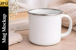  Enamel Mug Style Coffee Cup