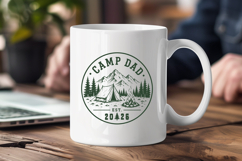 Camp Dad Est 2026 SVG, First Fathers Day Trendy PNG Design Product Image 3
