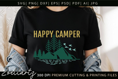 Camper SVG Camping Life SVG Adventure Mountain Landscape Product Image 3