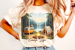 Camp Life PNG, Camping PNG, Camper PNG, Brushstroke Camp PNG Product Image 2