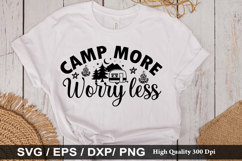 Camp more worry less SVG - Camping Design Product Image 1