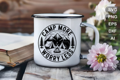 Camping Round Sign SVG Bundle | Camping Sign | Adventure SVG Product Image 19