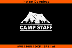 Camp Staff SVG Outdoor Camping Counselor Design Product Image 1