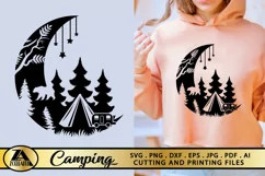 Camping SVG PNG EPS DXF CAMPER SVG Wild Adventure SVG CAMP Product Image 1