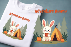Cute Camping Animals Clipart PNG | Funny Camp Quotes PNG Product Image 1