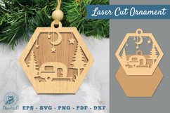 Camper Laser Cut Ornament SVG Product Image 1