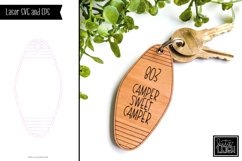 Old Hotel Style Keychain| Laser Cut Key Ring Trinket Product Image 1