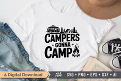 Campers Gonna Camp SVG File | Camping SVG | Outdoor Designs Product Image 2