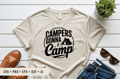 Campers Gonna Camp SVG File | Camping Round Sign SVG Product Image 3