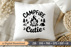 Campfire Cutie SVG File | Camping SVG | Outdoor Designs Product Image 4