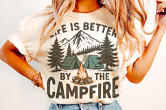 Life Is Better By The Campfire PNG, Camping PNG, Camp PNG Product Image 2