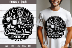 Campfire Dad Energy SVG Funny design