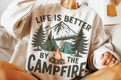 Life Is Better By The Campfire PNG, Camping PNG, Camp PNG Product Image 3