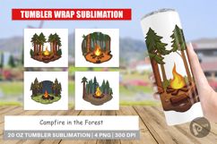 Tumbler Forest Campfire Product Image 1