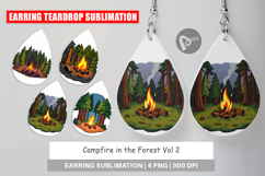 Earring Forest Campfire Product Image 1