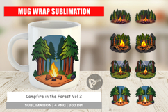 Mug Wrap Forest Campfire Product Image 1