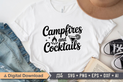Campfires And Cocktails SVG File | Camping SVG | Outdoor Product Image 2