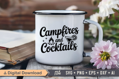 Campfires And Cocktails SVG File | Camping SVG | Outdoor Product Image 3