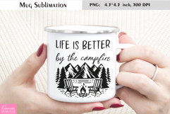 Camping Lime Enamel Mug Wrap| Funny Camping Quotes Product Image 1