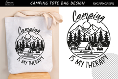 Funny Camping Quotes| Tote Bag Design SVG |Summer Camp Product Image 1