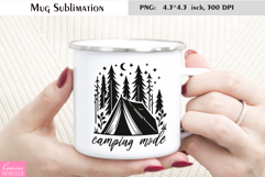 Camping Life Enamel Mug Wrap| Funny Camping Quotes Product Image 1
